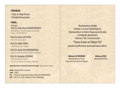 2021 Yunus Emre ve Türkçe Yılı